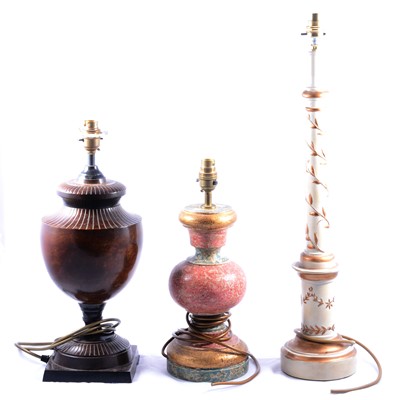 Lot 438 - Collection of table lamps