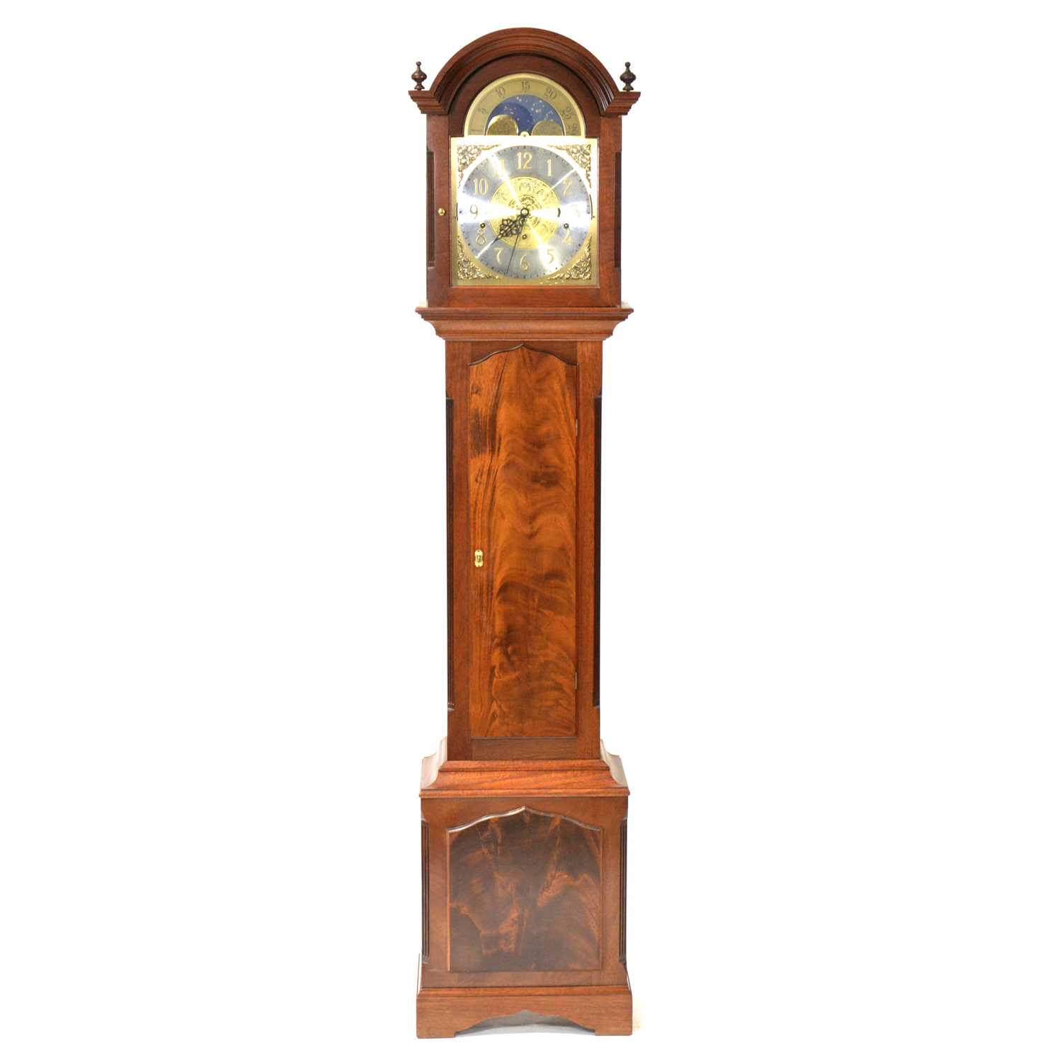 Lot 433 - Modern mahogany eight-day clock, German movement