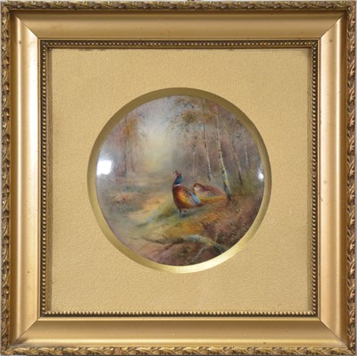 Lot 100 - Royal Worcester circular plaque