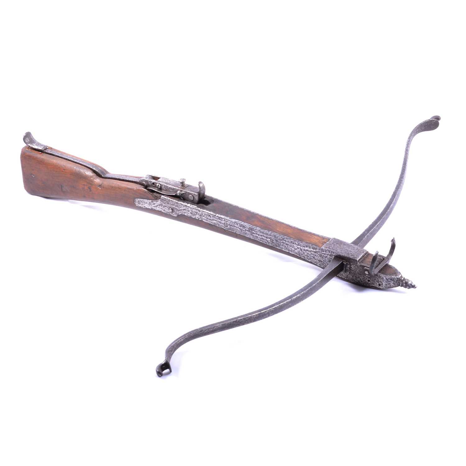 Lot 156 - English 18th century pellet crossbow