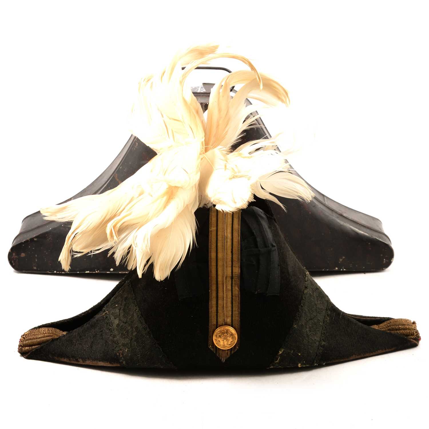Lot 267 - A KAISERMARINE OFFICER'S BICORN HAT, CIRCA Lot 267 - A KAISERMARINE OFFICER'S BICORN HAT, CIRCA