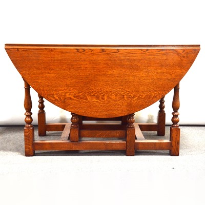 Lot 276 - Haselbech Oak drop leaf dining table