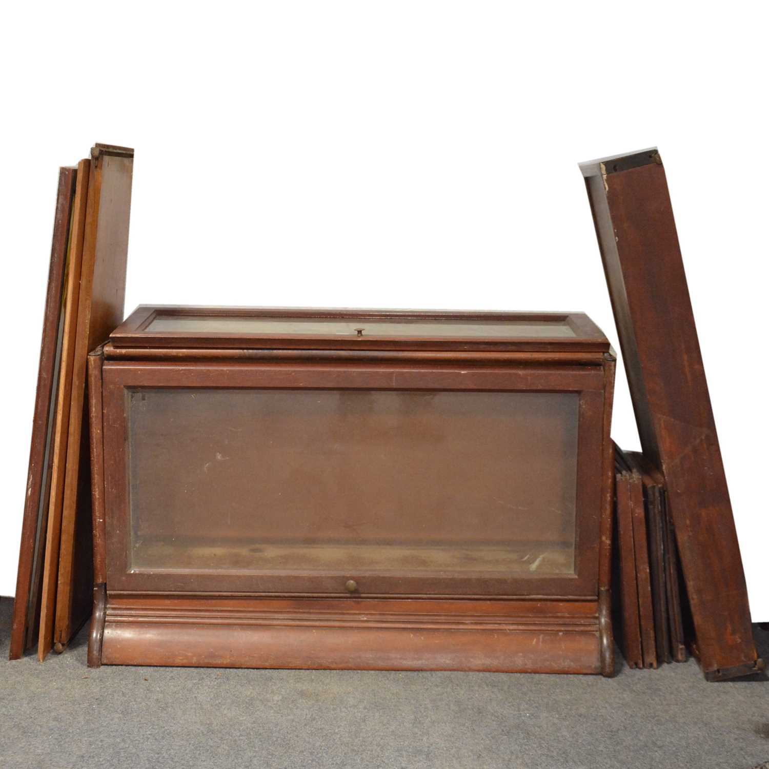 Lot 350 Globe Wernicke style bookcase components, as