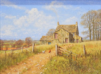 Lot 202 - Edward Hersey, Landscape with a farm