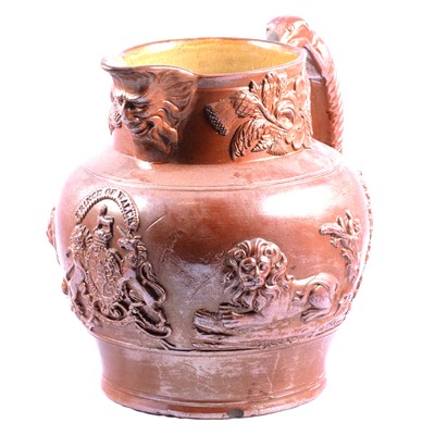 Lot 30 - Large North Midlands stoneware jug