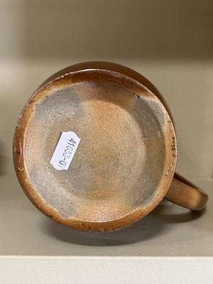 Lot 2 - Derbyshire saltglazed stoneware puzzle jug, mid 19th century
