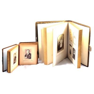 Lot 102 - Two Victorian photograph albums