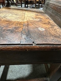 Lot 468 - Joined oak wainscot chair