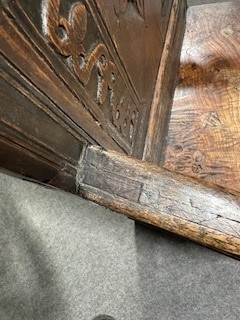 Lot 468 - Joined oak wainscot chair