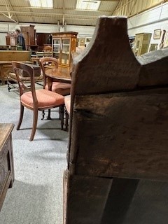 Lot 468 - Joined oak wainscot chair