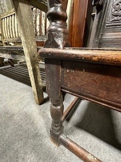 Lot 468 - Joined oak wainscot chair