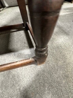 Lot 468 - Joined oak wainscot chair