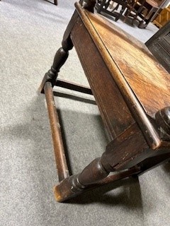 Lot 468 - Joined oak wainscot chair