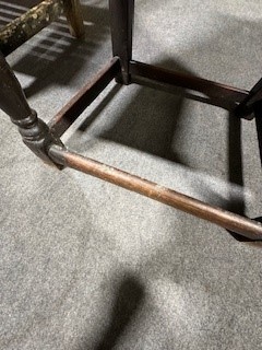 Lot 468 - Joined oak wainscot chair