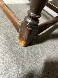 Lot 468 - Joined oak wainscot chair