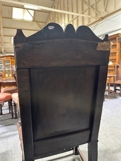 Lot 468 - Joined oak wainscot chair