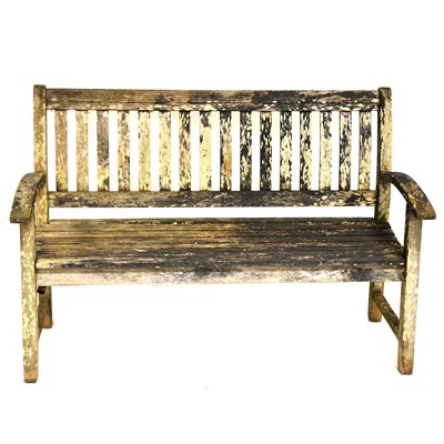 Lot 480 - Teak garden bench