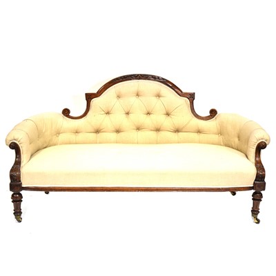 Lot 490 - Victoria walnut settee