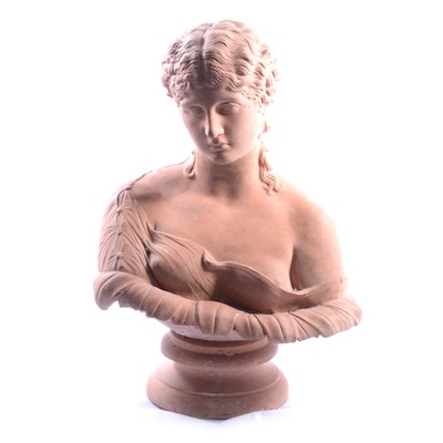 Lot 130 - Terracotta bust of a Classical Maiden