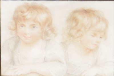 Lot 197 - Pair of pastel drawings