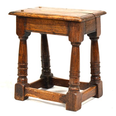 Lot 422 - Oak joint stool