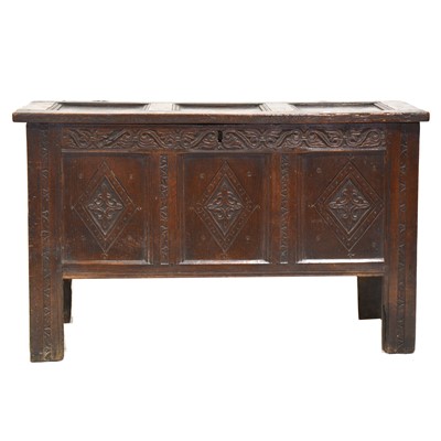 Lot 565 - Joined oak coffer