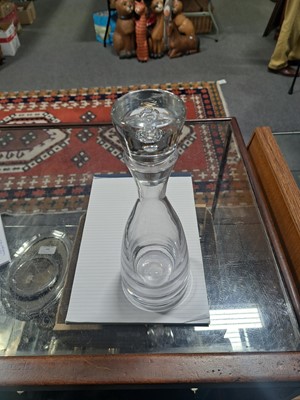 Lot 62 - Royal Brierley Crystal glassware, Ronald Stennett Wilson Wedgwood decanter, boxed plated dish