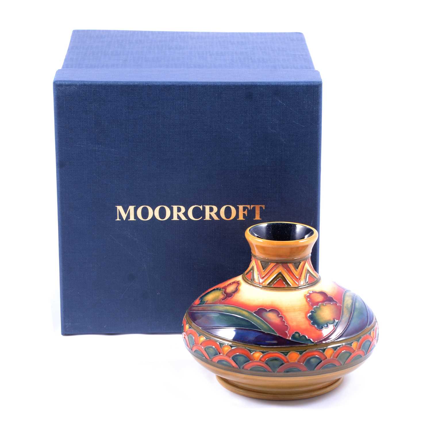 Lot 1 - Kerry Goodwin for Moorcroft, a vase in the Second Dawn Eventide design.