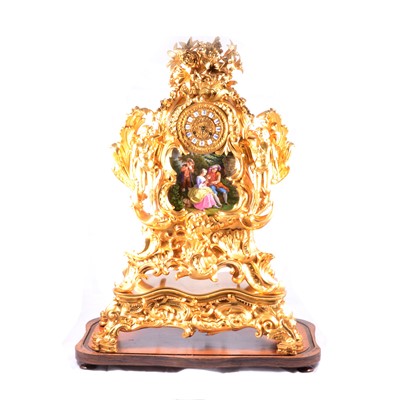 Lot 209 - French ormolu clock, 19th Century