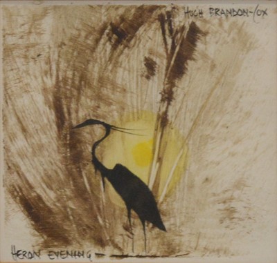 Lot 306 - Hugh Brandon-Cox, Heron Evening