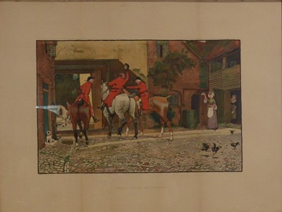 Lot 333 - Cecil Aldin, Three Jolly Huntsmen