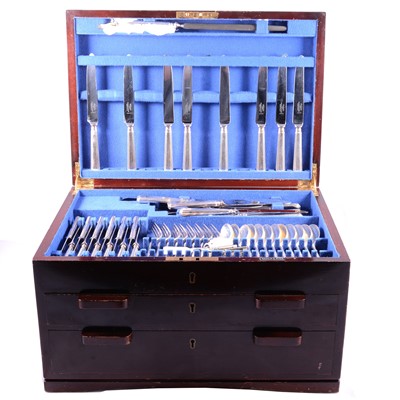 Lot 166 - A canteen of silver-plated cutlery by Mappin & Webb, Athenian design.