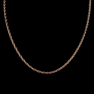 Lot 238 - A 9 carat yellow gold Prince-of-Wales link chain necklace.