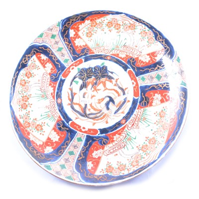 Lot 54 - Japanese Imari charger; and another