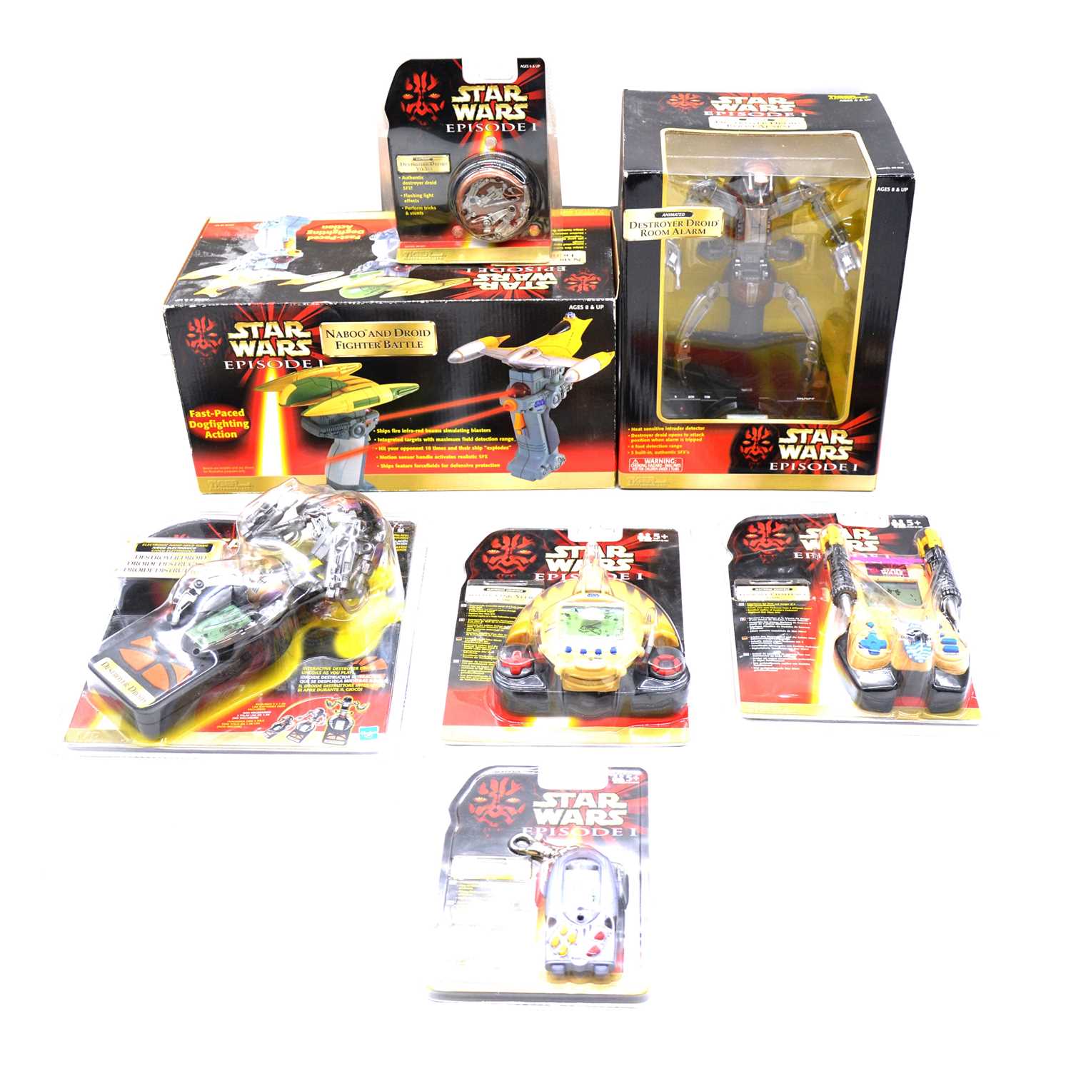Lot 361 - Seven Star Wars Tiger Electronics toys