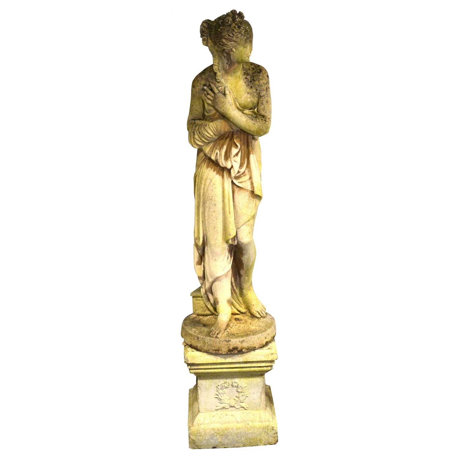 Lot 483 - Reconstituted stone garden statue