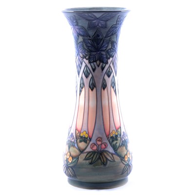 Lot 47 - Sally Tuffin for Moorcroft, a vase in the Cluney design.