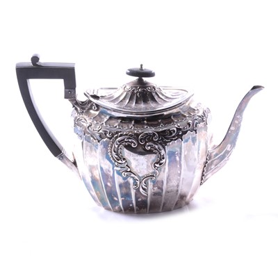 Lot 325 - Silver teapot, James Dixon & Sons Ltd, Sheffield 1908.