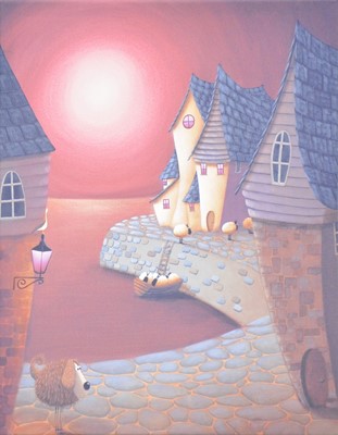 Lot 300 - After Simon Clarke, two contemporary prints on canvas, and others