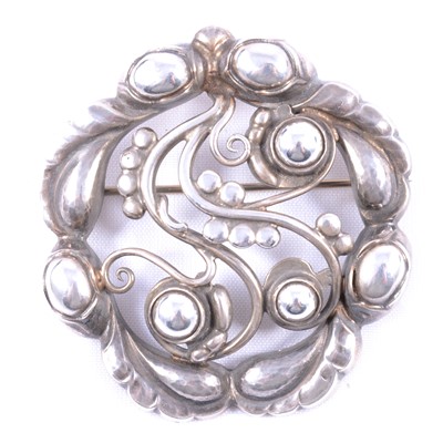 Lot 319 - Georg Jensen of Denmark - a silver brooch numbered 159.