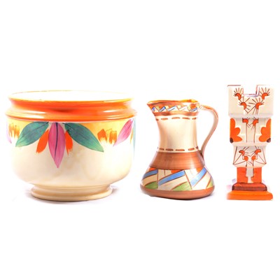 Lot 95 - Five items of Myott Art Deco pottery