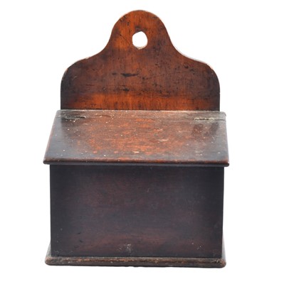 Lot 126 - Late Georgian mahogany candle box