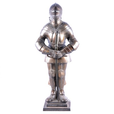 Lot 188 - A fireside companion set modelled as a knight in armour