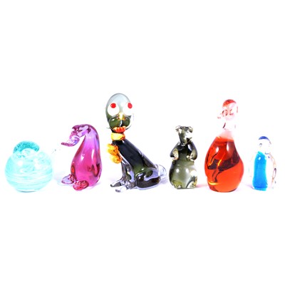 Lot 50 - Collection of glass animal and bird ornaments