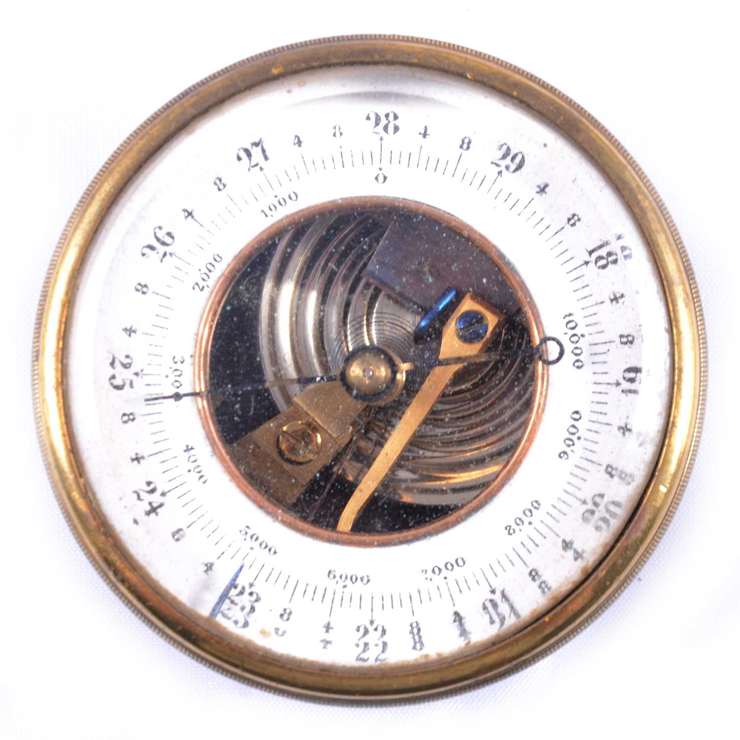 Lot 225 - Brass cased travel barometer