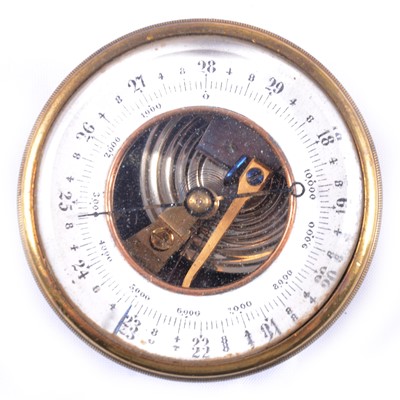 Lot 225 - Brass cased travel barometer