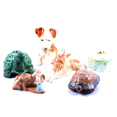 Lot 63 - Collection of vintage ceramic animal figurines - Wade, Sylvac, etc