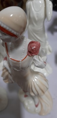 Lot 62 - Ten Royal Worcester 'The 1920s Vogue Collection' figurines