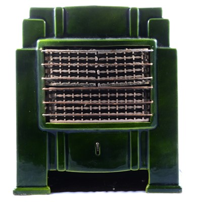 Lot 78A - Green enamelled vintage heater