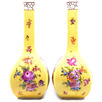 Lot 1 - Pair of Meissen style vases, late 19th century